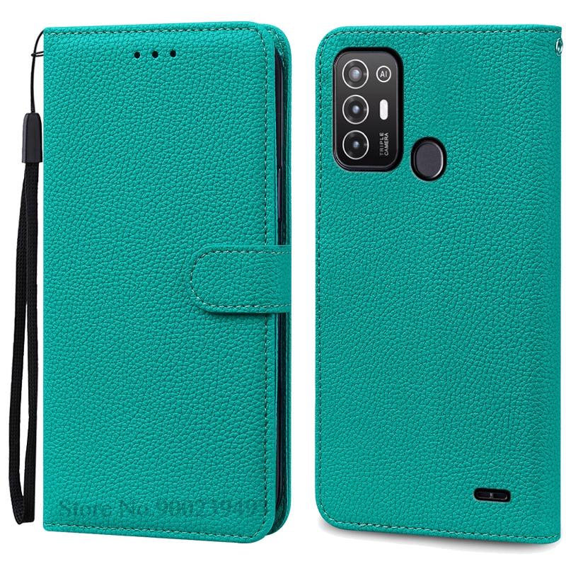 For ZTE Blade A52 Case PU Leather Flip Wallet Case For ZTE Blade A52 Case Silicone Back Cover Phone Coque Fundas