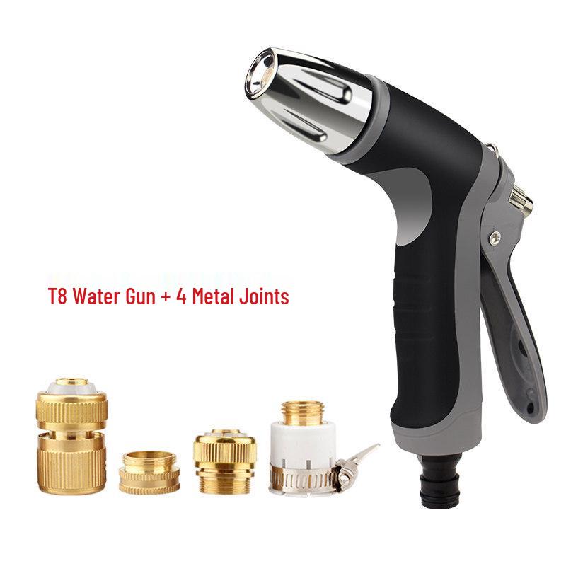 Pressurized Water Gun & Telescopic Hose Set for Car Wash and Gardening