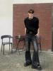 Men's Trendy High-Waist Tie-Dye Flared Jeans - American Retro Loose Wide-Leg Pants