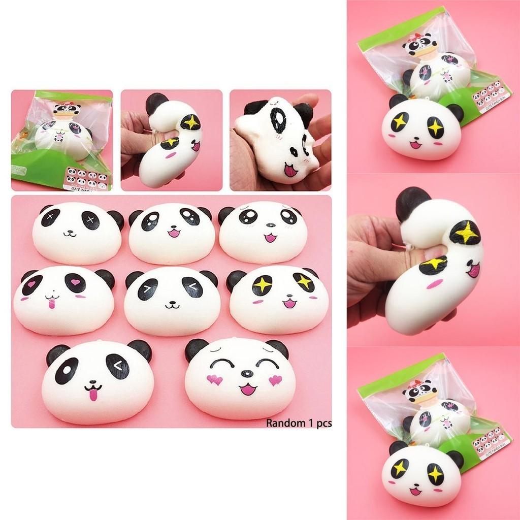 Niedliches Panda Squishy Spielzeug zum Stressabbau und Dekorieren