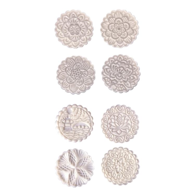 Hand-Pressure Moon Cake Mould Mid Autumn Festival Bath Bombs Food-Grade Plastic