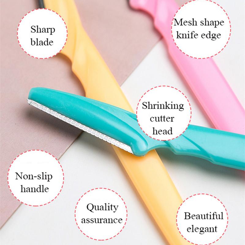 5/10/15Pcs Eyebrow Trimmer Safe Razor Face Body Hair Removal Shaver Blades Woman Eyebrows Shaping Knife Makeup Tools
