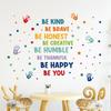 Colorful Inspirational Phrases Text Wall Stickers For Kids Room Background Wall Decals Living Room Decoration Home Decor