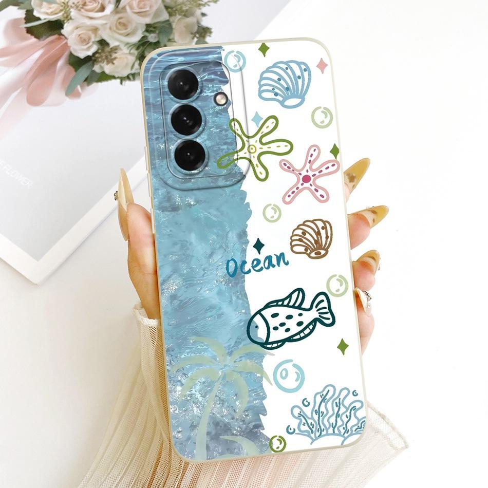 For Samsung Galaxy A56 A36 Cute Cat Flower Cartoon Phone Case For Samsung A36 A56 5G Shockproof Soft Silicone Covers Bumpers