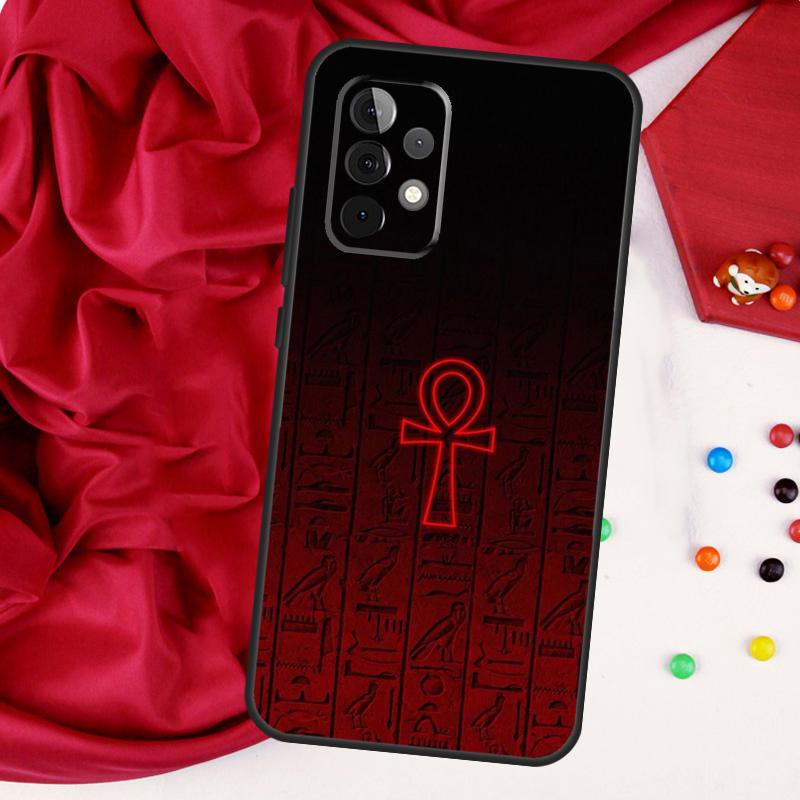 Egypt Nefertiti Anubis Ankh For Samsung Galaxy A52 A32 A22 A54 A14 A16 A26 A36 A56 A55 A35 A05 A06 A15 A53 A33 A13 Case