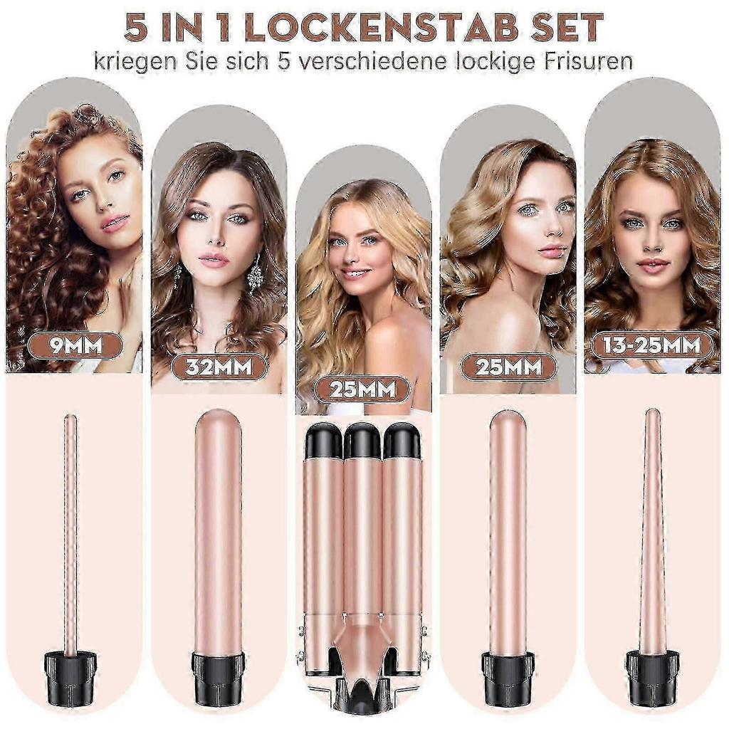 Curling Iron Set 5 In 1 Wave Iron - Curling Irons