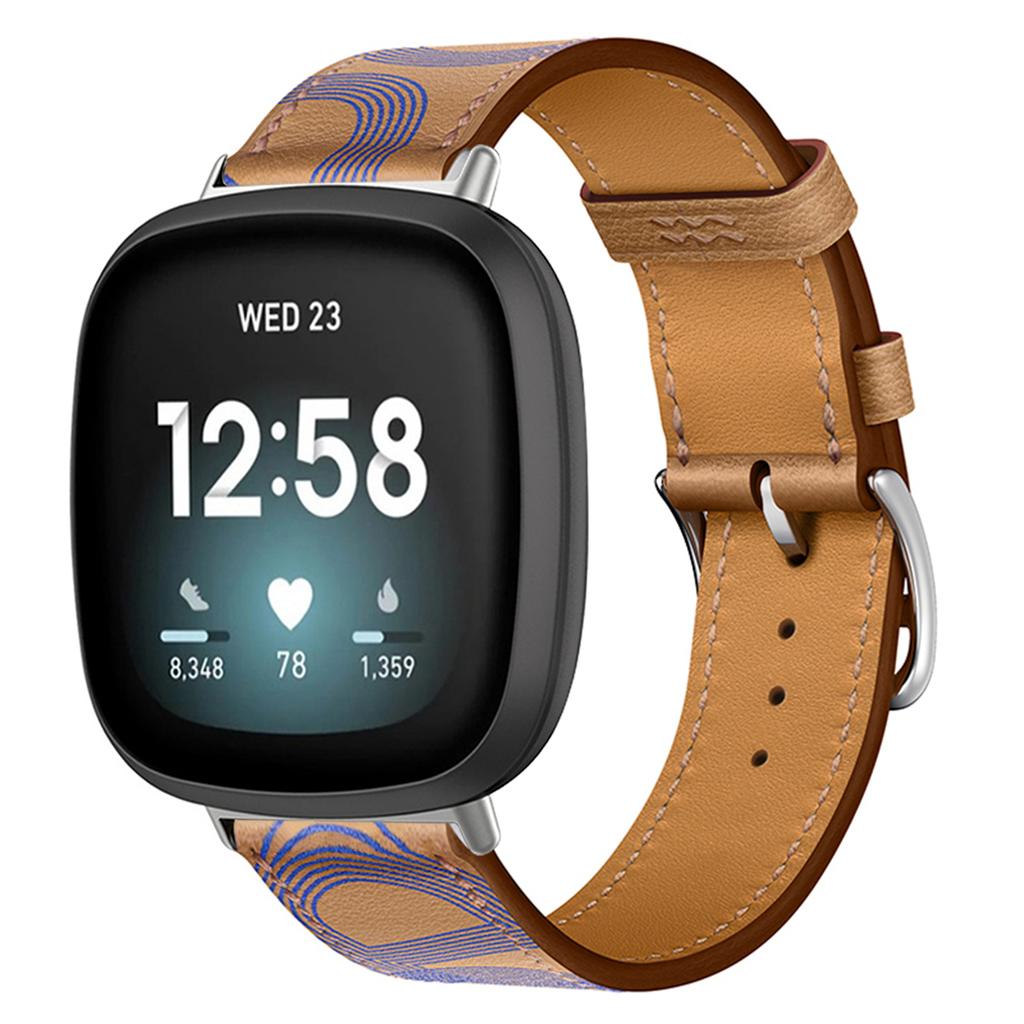 Leather Bracelet Strap For Fitbit Versa 4 3 2 1 Versa Lite Smart Watch Wristband Replacement Strap For Fitbit Sense/sense 2 Watchband