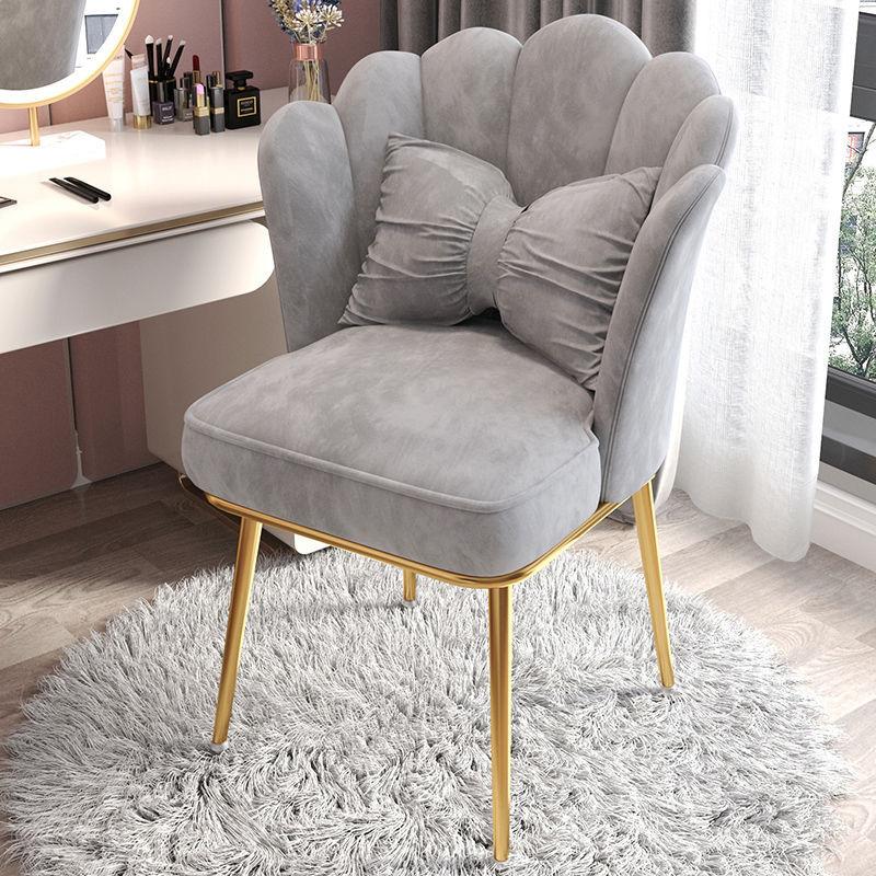 Bedroom Makeup Chair - Swivel Backrest, Computer & Office Use, Home & Dormitory Seating, Liftable Petal Design