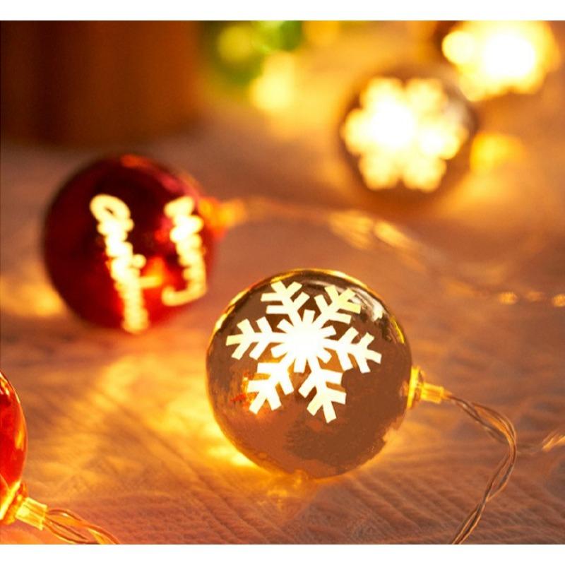 1PC 1.5m 10 lights electroplated star light string Christmas tree pendant ambient light string Interior decoration Christmas