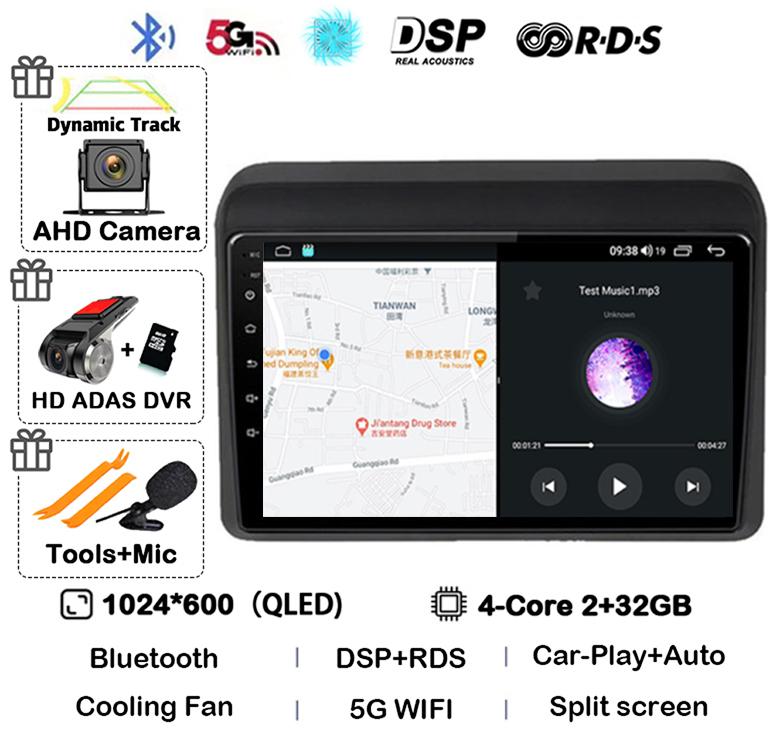 Android 14 Carplay Auto Stereo For Suzuki ERTIGA 2018 2019 2020 Car Radio Multimedia Video Player Car GPS 2 Din DVD 360 Camera