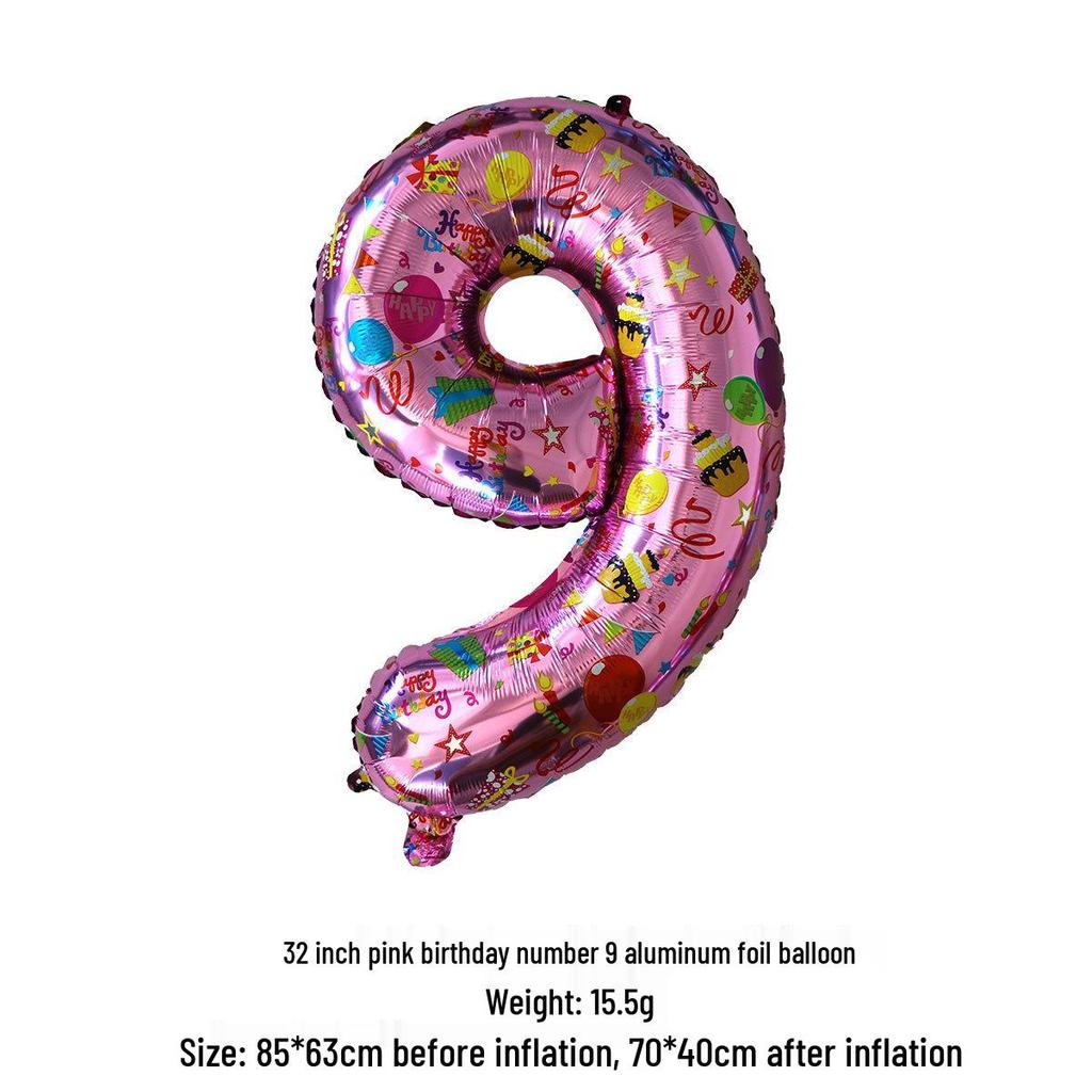 32" Birthday Number Balloons for Kids' Parties & Weddings