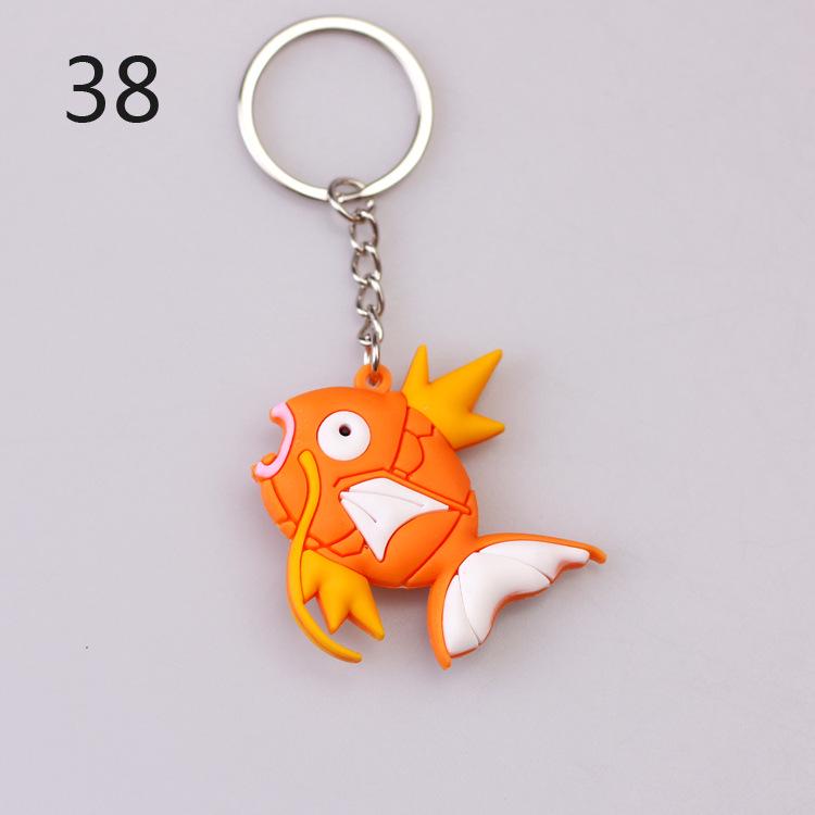 Pokemon Keychain: Pikachu, Dragonite, Eevee Figure Pendant