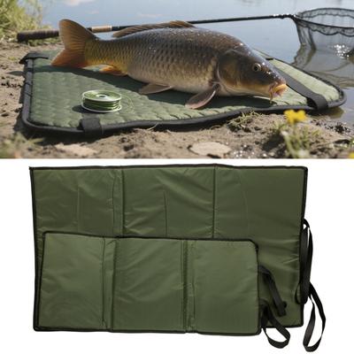Fish Unhooking Mat | Outdoor Gear with Elastic Strap, Fish Angling Unhooking Pad,for Angler Beginner Boyfriend Husband Bass Trout Catfish Bank River