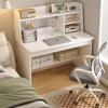 Multifunctional Student Desk with Bookshelf for Homework and Study in Bedroom or Dorm