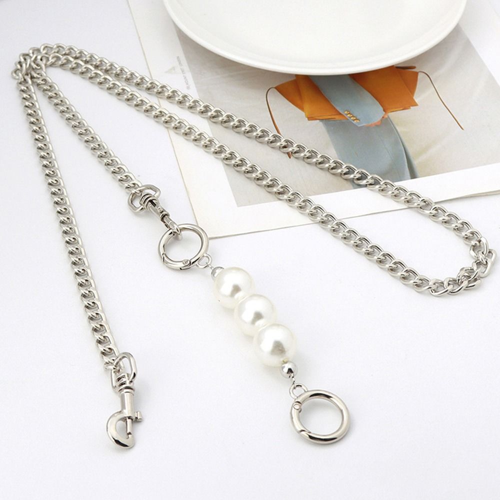 Bag Chain Replacement Handles Handbag Hardware Bag Extender Chain Pearl Bead Women Bag Straps
