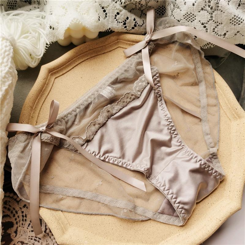 

Pure Desire милые длинные ноги ледяной шелк кружево кружевная сетка сексуальное женское нижнее белье с низкой талией One Size серый