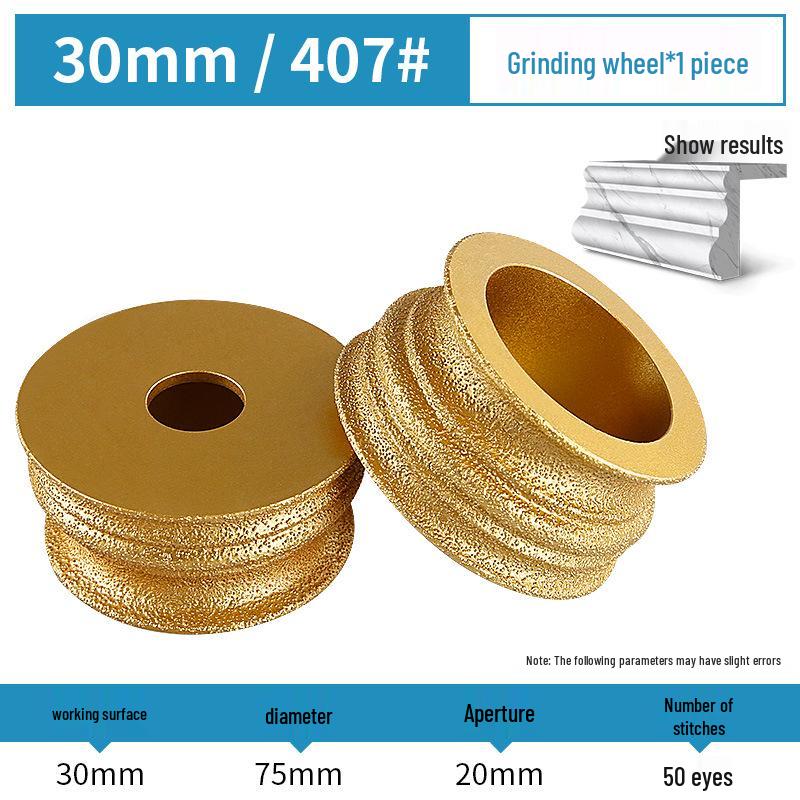 Stone Grinding Wheel for Marble & Granite: Chamfering, Grooving, Rounding, Arc Angle Grinder Head