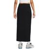 Nike Sportbekleidung Tech Fleece Schwarz Damen Schlankes Maxikleid HJ0919-010