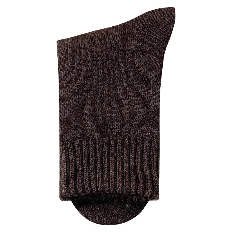 Men's Autumn and Winter Fleece and Thickened Mid-calf Socks for Warmth, Super Thick Wool Socks for Men's Winter Long Calf Socks