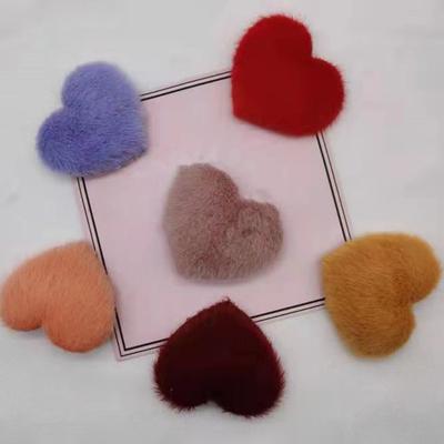 Presilha de Cabelo Doce Pelúcia Pele Falsa de Visão Elegante Antiderrapante Acessórios de Cabelo Puro