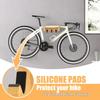 Op voorraad Wandmontage Bamboe Fietsenrek met Afneembare Haken voor Mountainbikes