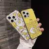 Cartoon Cute M-Molang For IPhone 17 16 15 11 12 13 14 Pro Max Plus Pro Corrugated Translucent Back Phone Cover