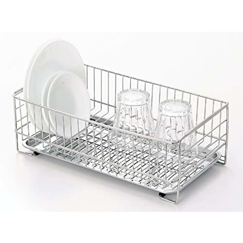 Pearl Metal Slim Stainless Steel Draining Basket, At Aqua, HB-3937, Silver