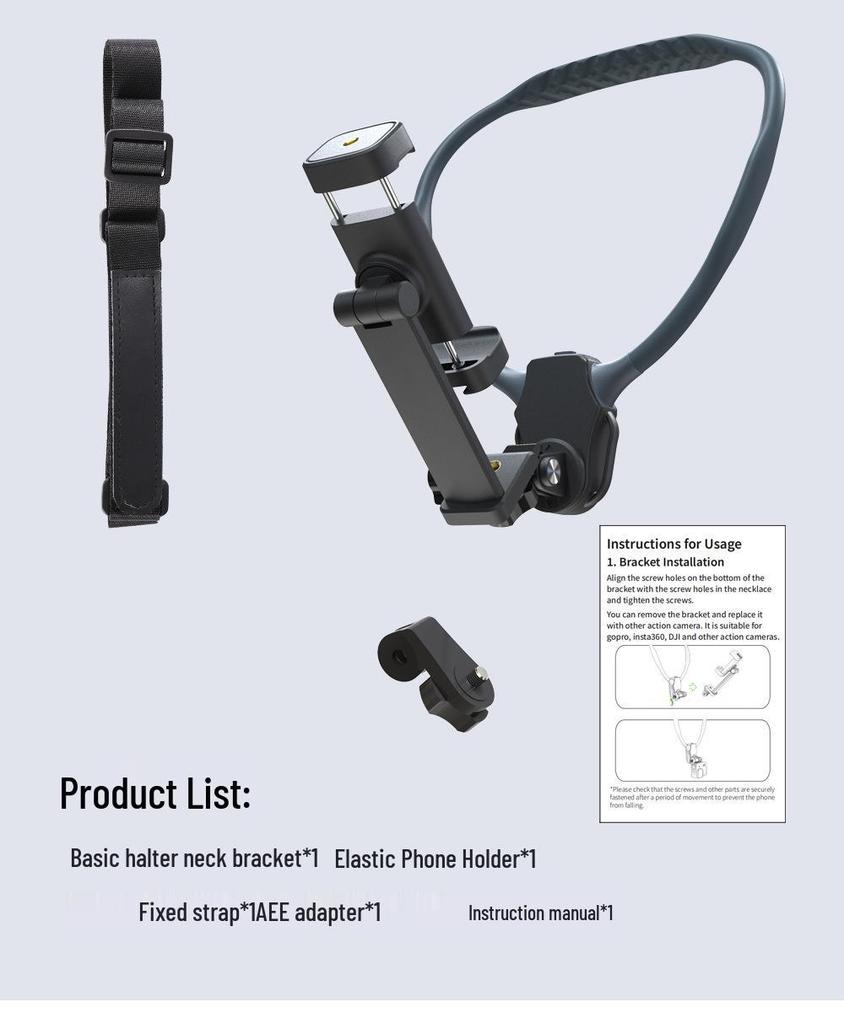 Anti-Shake Wearable Phone Mount for Live Streaming & Vlogging