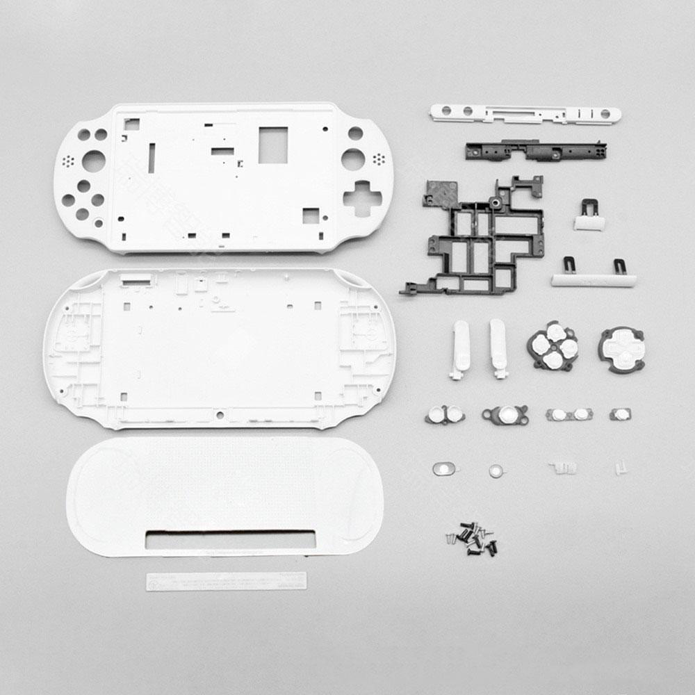 Vollständiges Set Kunststoff-Gehäuse für PSV 2000 für Psvita 2000 Spielkonsolen-Hülle Abdeckschale SD-Kartenfach Funktionstaste Reparatur