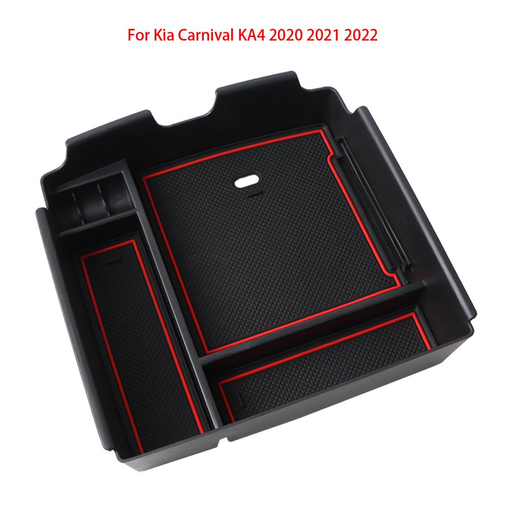 Car Central Armrest Storage Box Holder For Kia Carnival KA4   2022 Center Console Organizer Tidying