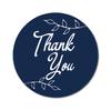 Darling Souvenir Round 45 Pcs Leaf Vines Thank You Stickers Black Wedding Envelope Seal-1.6