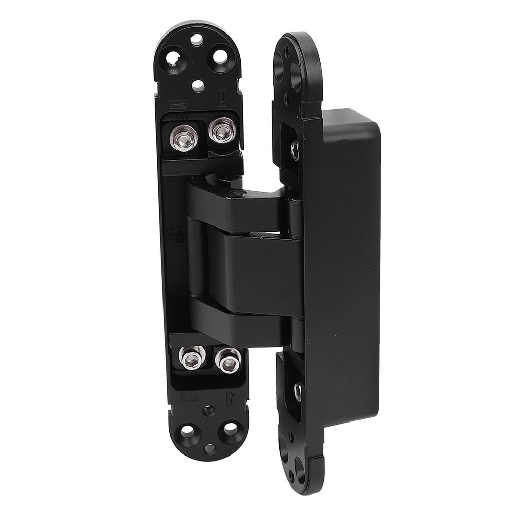 Door Hinge Quiet Zinc Alloy Matte Finished 3D Adjustable Invisible Door Hinge for 1 3/8 Inch Door