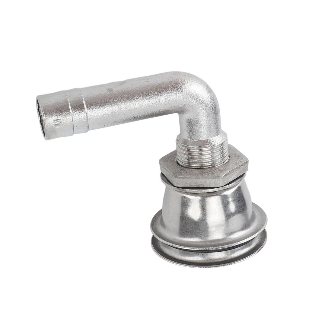 Marine Fuel Tank Vent Thru Hull 90 Degree Stainless Steel Fuel Tank Vent for Yachts Ships 5 8 In Pipe