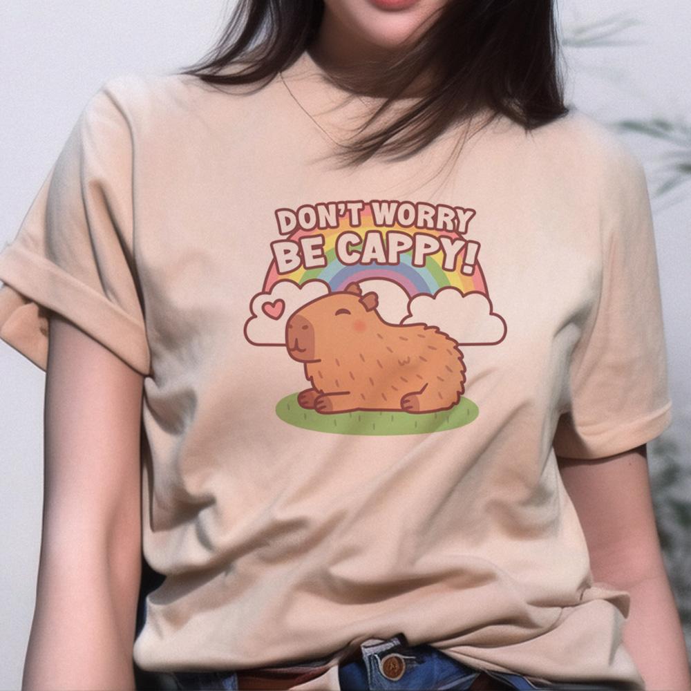 Capybara Top Women Graphic Summer Anime Tshirts feUnisex Comic Funny Unisexga Clothing