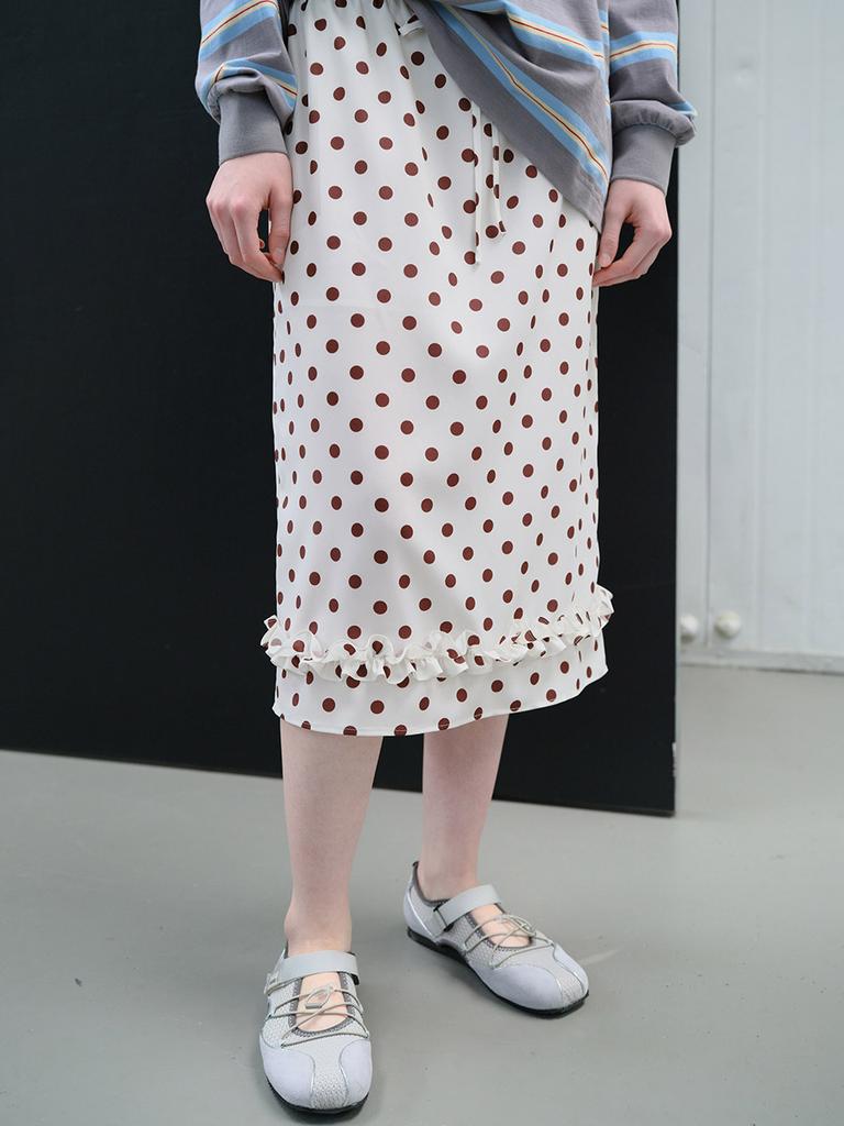Leibeu Dot Frill Midi Skirt Vw6Ms568_2Color