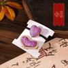 Chinese Song Brocade Hair Clip and Tie Set - Intangible Cultural Heritage Gift for Mother's Day or Salons