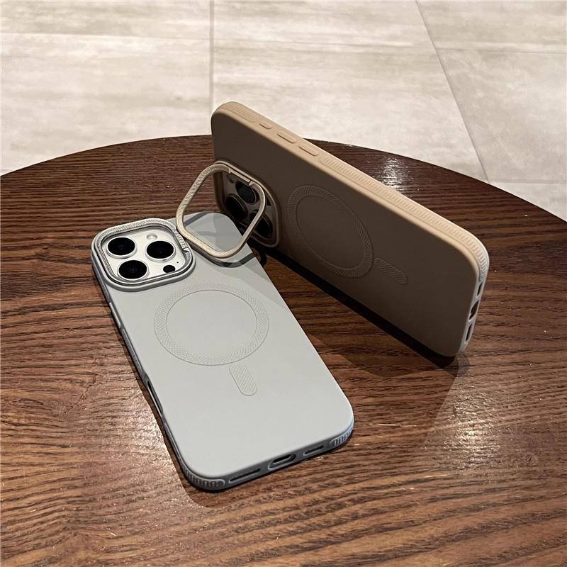 For For Iphone 16 Pro Max   Magnetic Lens Holder Stand Phone Case For For Iphone 11 13 14 15 Plus 17 Air Protective Cover