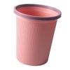 Trash Can Kitchen Office Bathroom Living Room Plastic Garbage Basket with Pressing Ring L