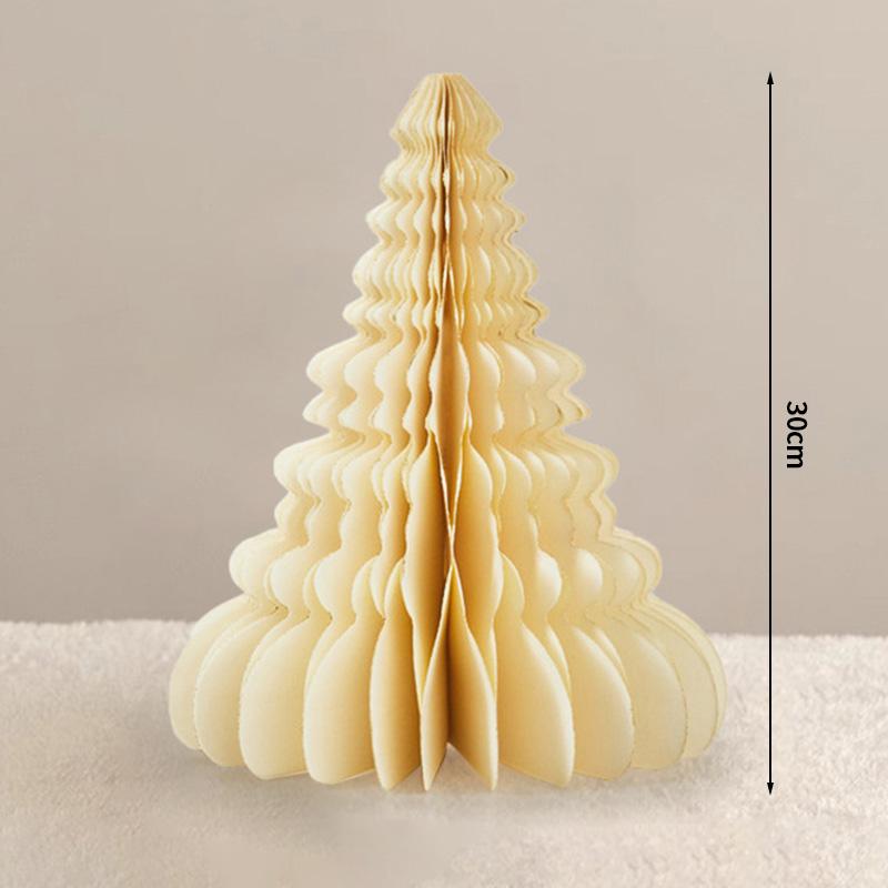 2026 Christmas Tree Honeycomb Ball 3D Folding Christmas Tree Ornament Desktop Decoration  for Xmas Navidad Happy New Year Decor