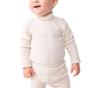 Petit Bateau Collared Long Sleeve Bodysuit A0E9A Size 24 86cm Beige, Months,