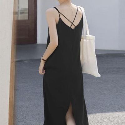 Rellawear Women S Black X Line SleeveleSS dreSS