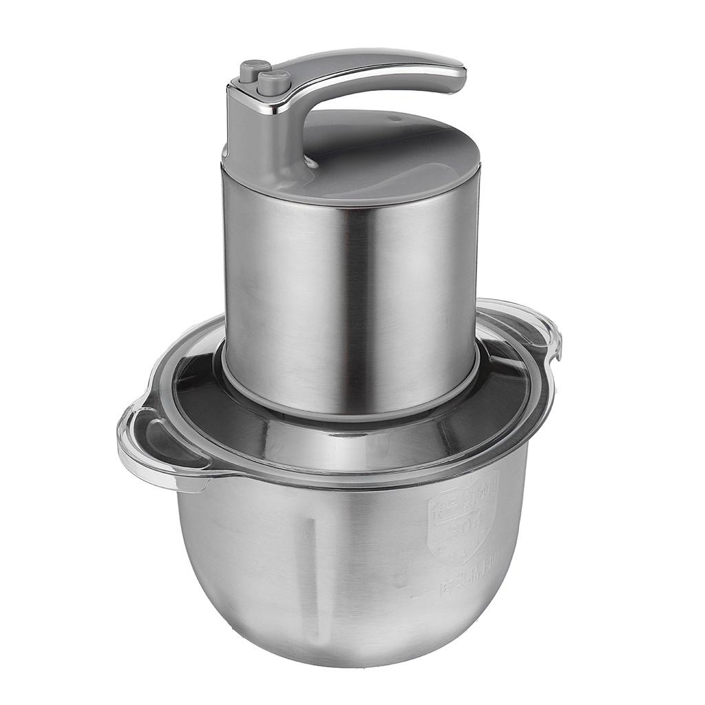 500W Stainless Steel Electric Chopper Meat Grinder Mincer Food Processor Slicer Vegetable Food Chopper Slicer Machine 220V 5L