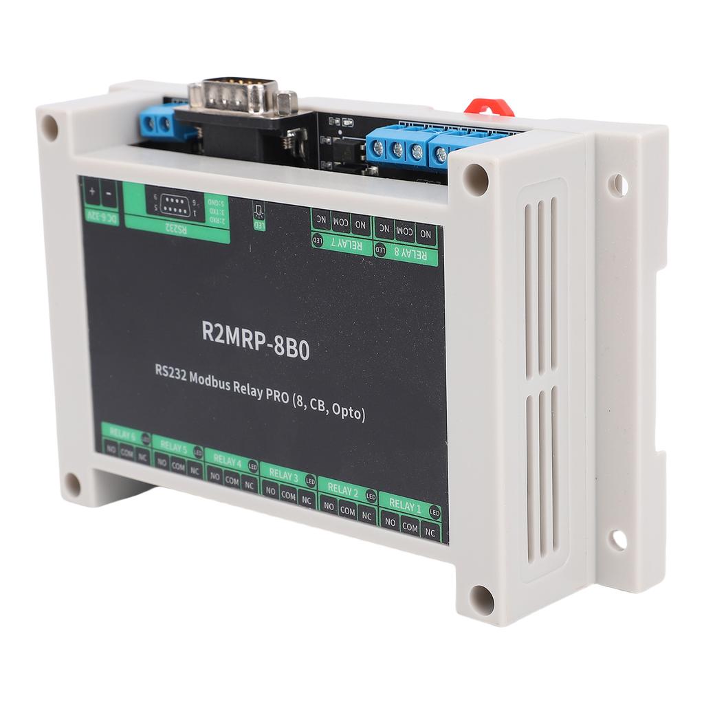 Industrial Relay Module for  232 Interface RTU Optocoupler Isolation Module ABS Enclosure DB9 Male