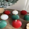 Diagonal Stripes Silicone Candle Mold Diy Scented Candles Rotate Ball Craft Molds Soap Resin Plaster Making Home Christmas Decor