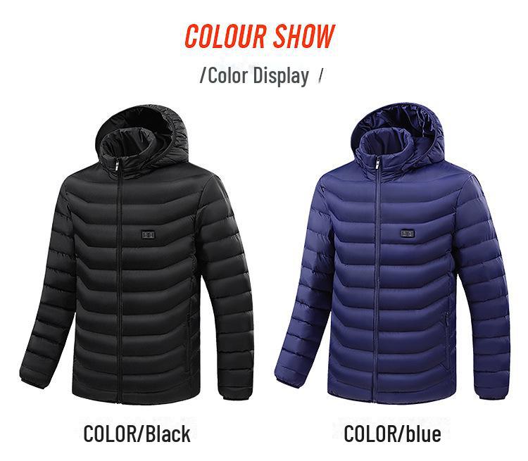 Verwarmde katoenen jas met capuchon voor heren - Warme, stijlvolle en comfortabele winterkleding