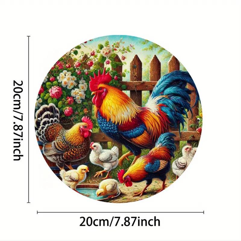 Pumpkin Wood Sign: Halloween Round Craft Door Pendant