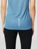 Mizuno Dry Aeroflow Running and Track Highly Aurora Copen Size L Women's T-Shirt, Breathable, Reflective, Blue, (J2MA2702)