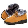 Boots  New Women's Winter Boots Snow Botas Mujer Low Heels Ankle Boots With Fur Warm Winter Footwear Female Fur Shoes Woman