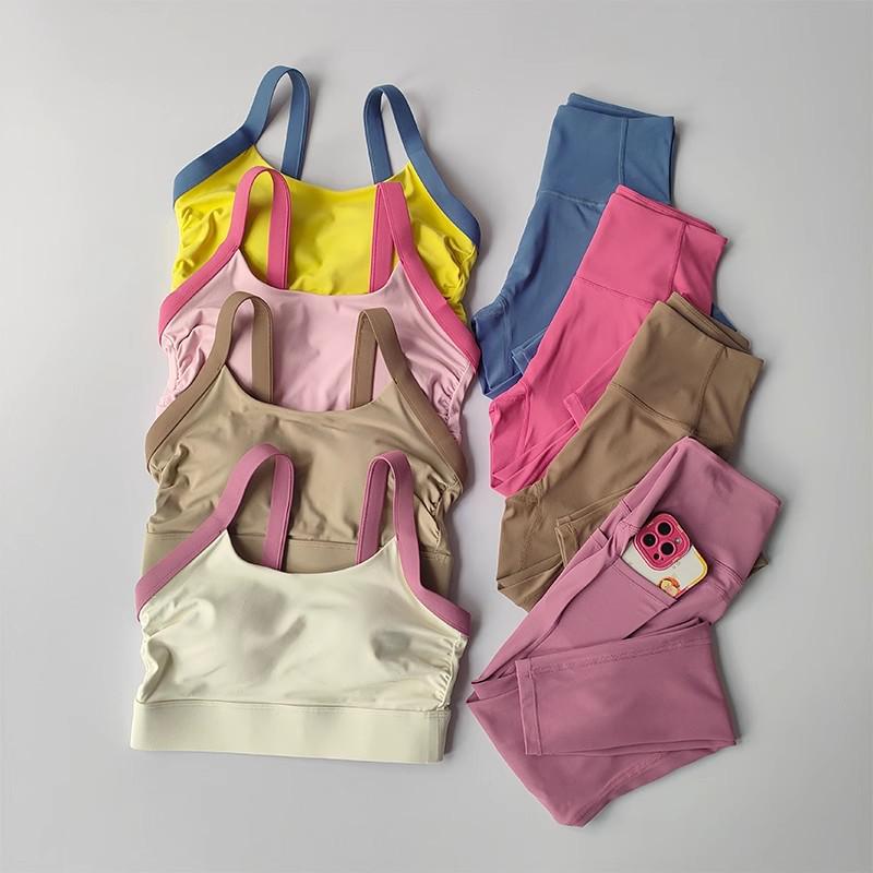 

High-Strength Kitten Ear Yoga Sportswear Set - Women s Two-Piece Gym Set Medium