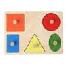 Montessori Wooden Drawer Box Early Education Textile Drum Pressure Ball and Puzzle Toys for Kindergarten